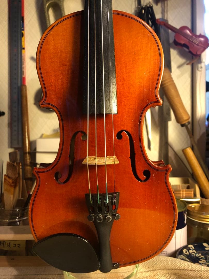 【駒&魂柱調整済】suzuki分数バイオリンNo200 1/10 2004