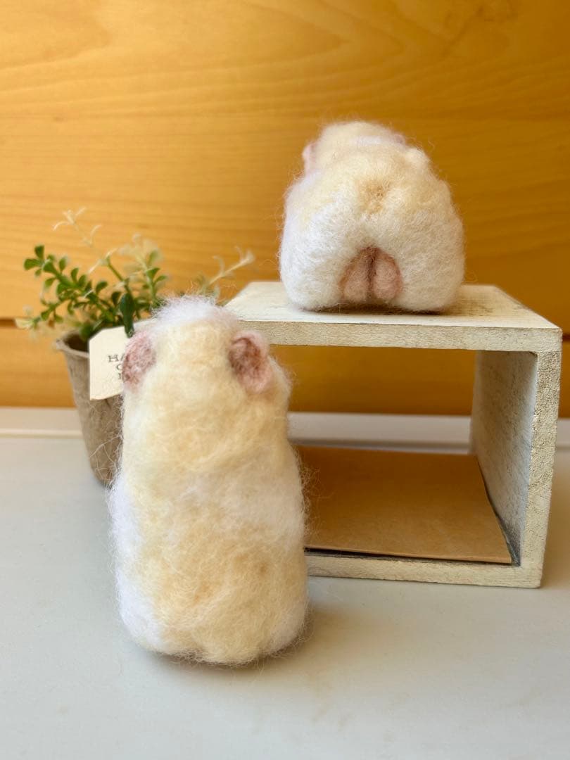 i am you♪モルモットちゃん2ポーズ 羊毛フェルト ハンドメイド
