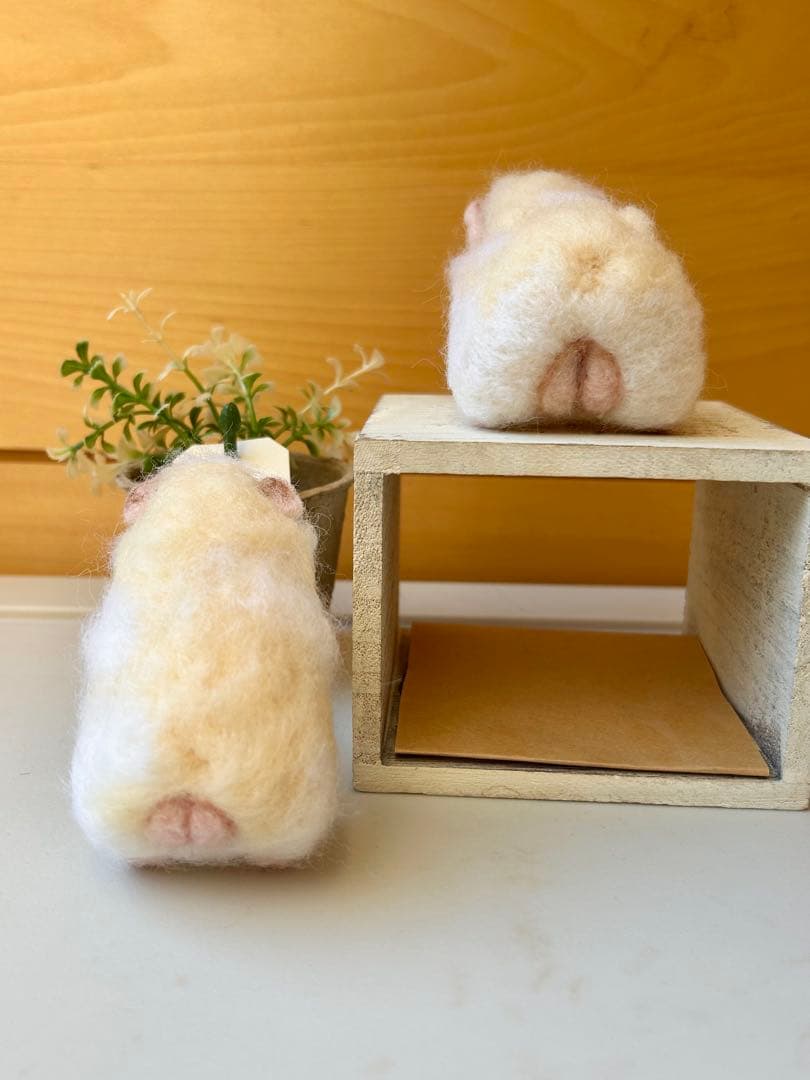 i am you♪モルモットちゃん2ポーズ 羊毛フェルト ハンドメイド