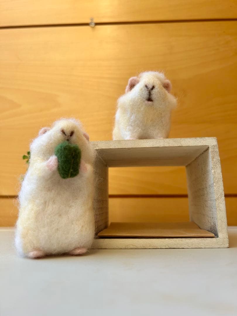 i am you♪モルモットちゃん2ポーズ 羊毛フェルト ハンドメイド