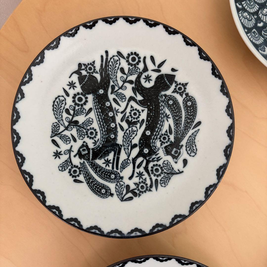 r*9様 スコープscope 六寸皿 印判鳥獣五画 5枚組