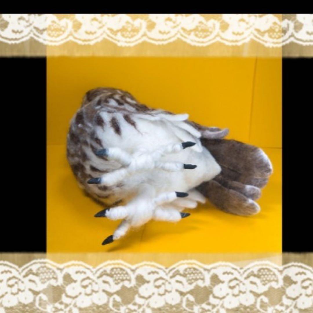 【羊毛フェルト】モリフクロウ☆2/3 サイズ☆
