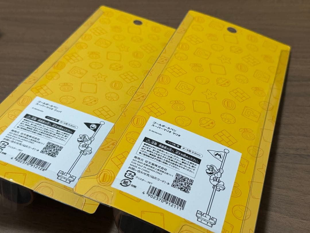 ゴールポールペン　スーパーマリオ　マリオ　クッパ　2個セット　新品　未開封