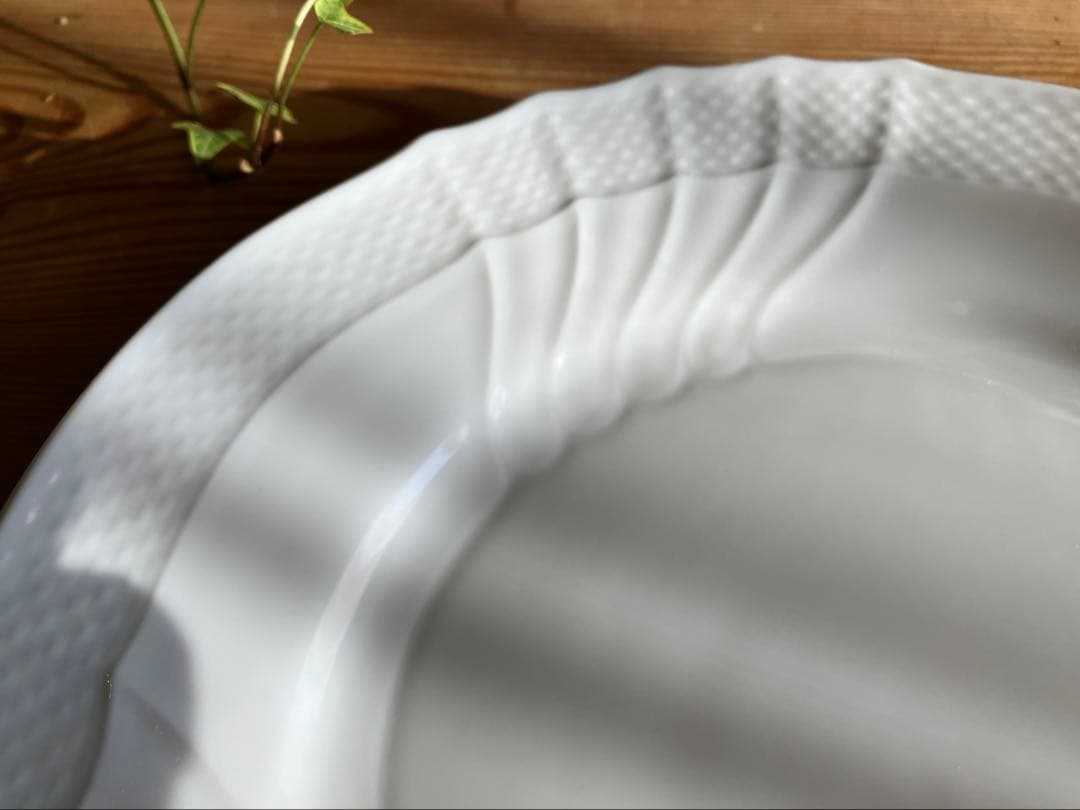 ジノリ　ベッキオホワイト　24.5プレート×2