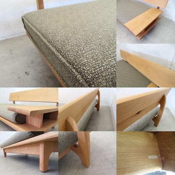 展示品■飛騨産業■キツツキ■26万～■森のことば■2人掛けソファ■節入り■オーク