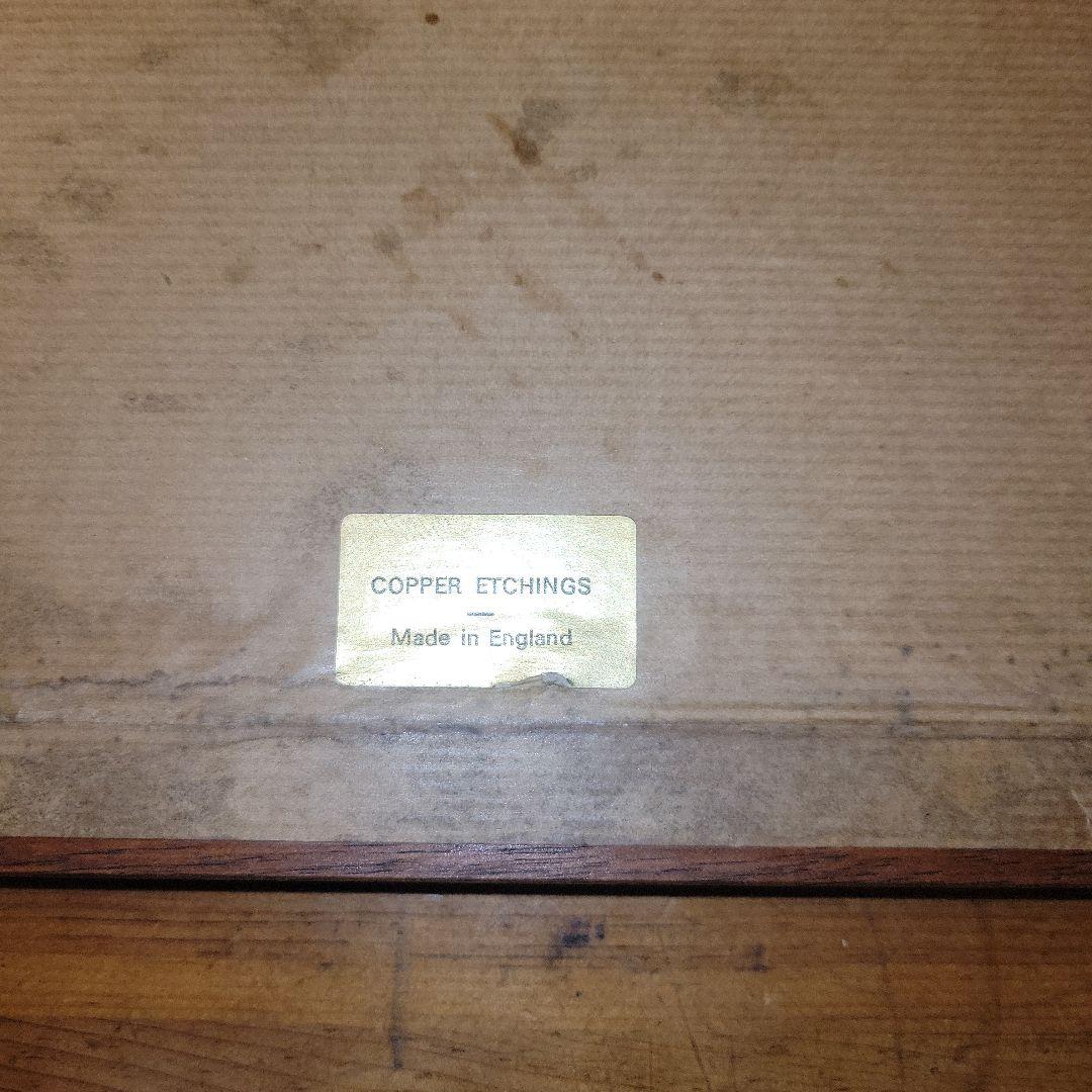 【レア】イギリス製 銅板画 3点まとめ売り アンティーク レトロ