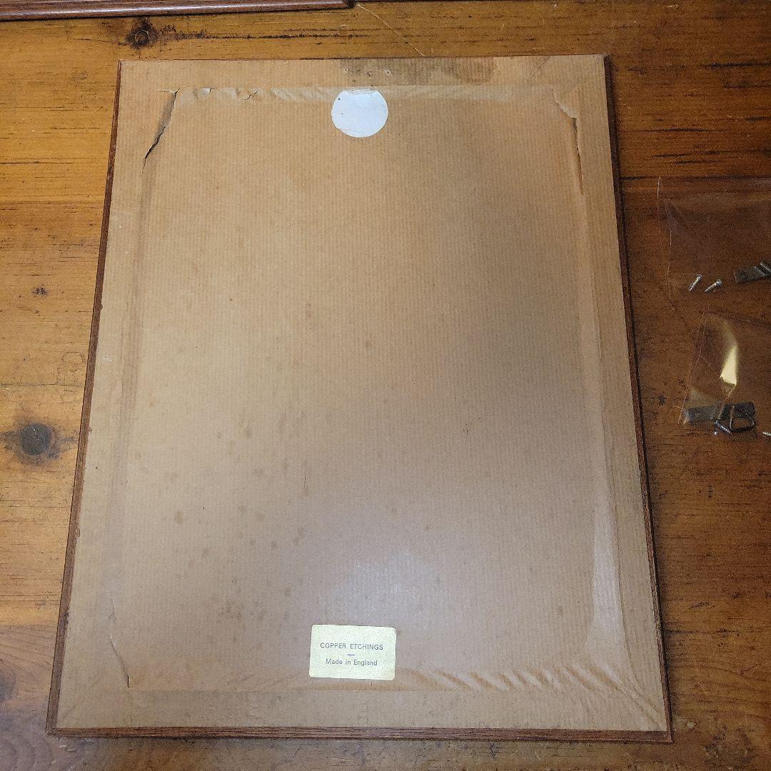 【レア】イギリス製 銅板画 3点まとめ売り アンティーク レトロ