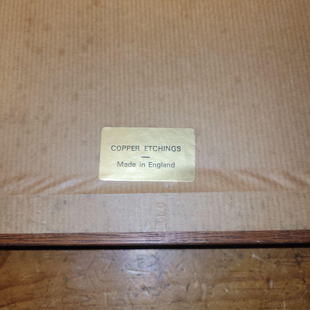 【レア】イギリス製 銅板画 3点まとめ売り アンティーク レトロ