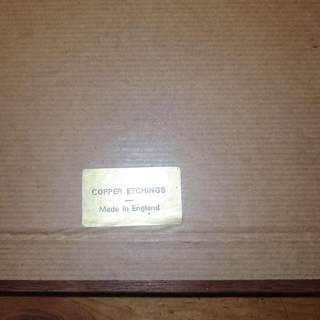 【レア】イギリス製 銅板画 3点まとめ売り アンティーク レトロ