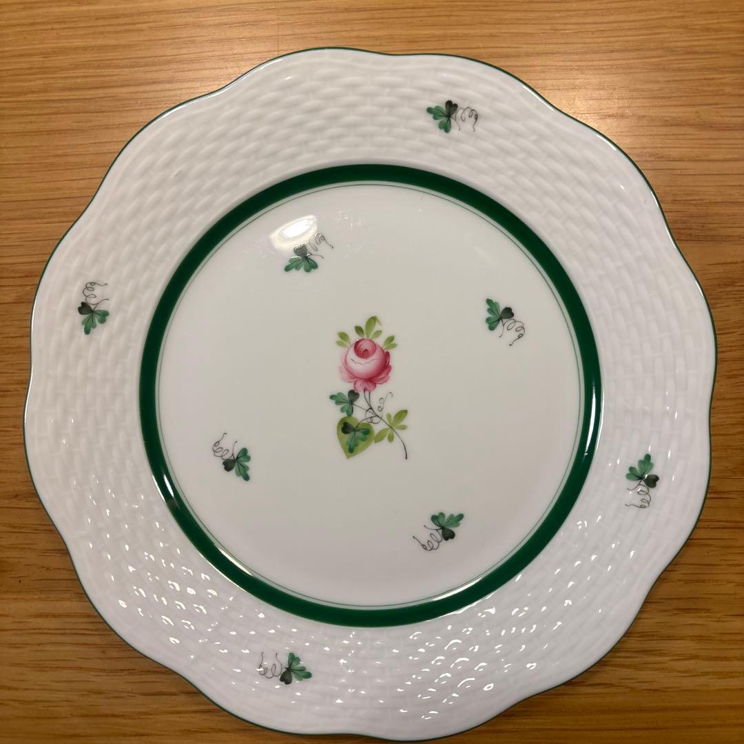 ヘレンド　ウィーンの薔薇 プレート約19センチ