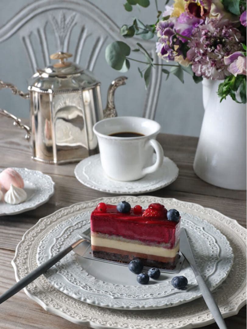 ELIOS FINEZZA プレート 23cm LIGHT GRAY 2枚セット