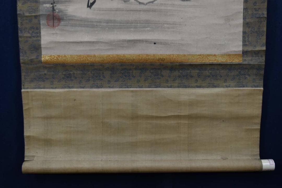 狩野安信/牧心斎/寿老人図/鹿寿老図/掛軸☆宝船☆Z-631