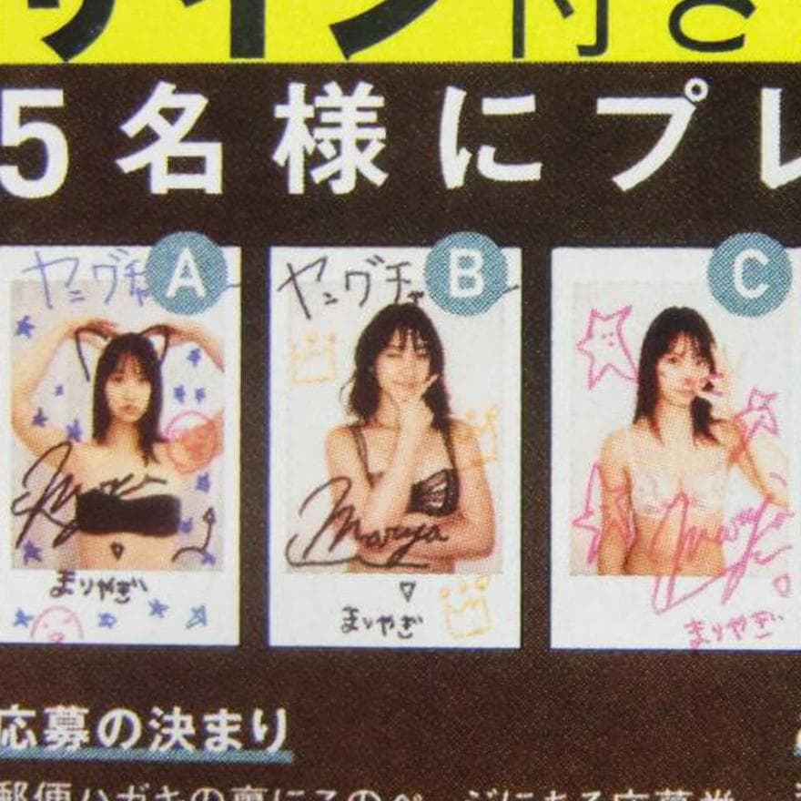 永尾まりや 直筆サイン入りチェキ 元AKB48