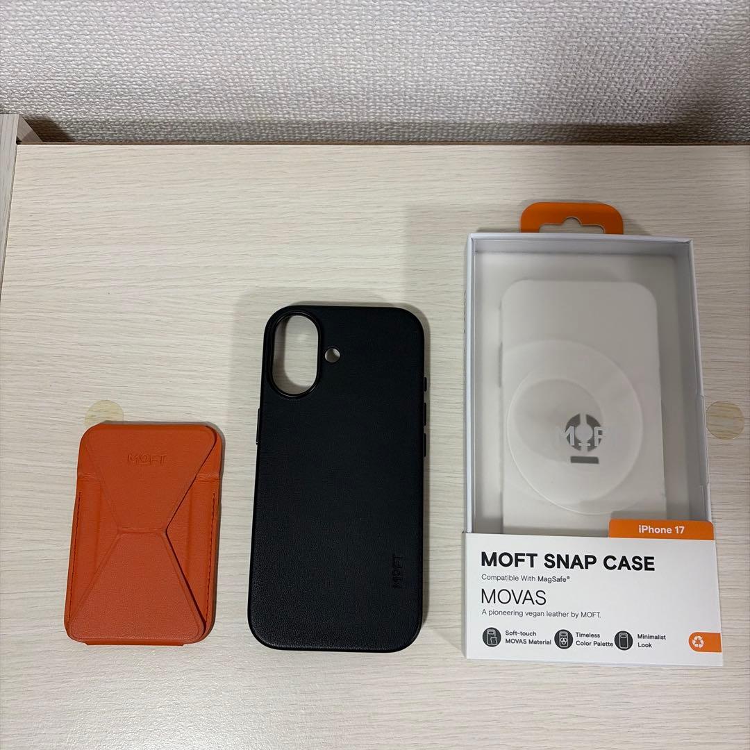 iPhone17 MOFT ブラック ケース&MOFT MagSafe セット