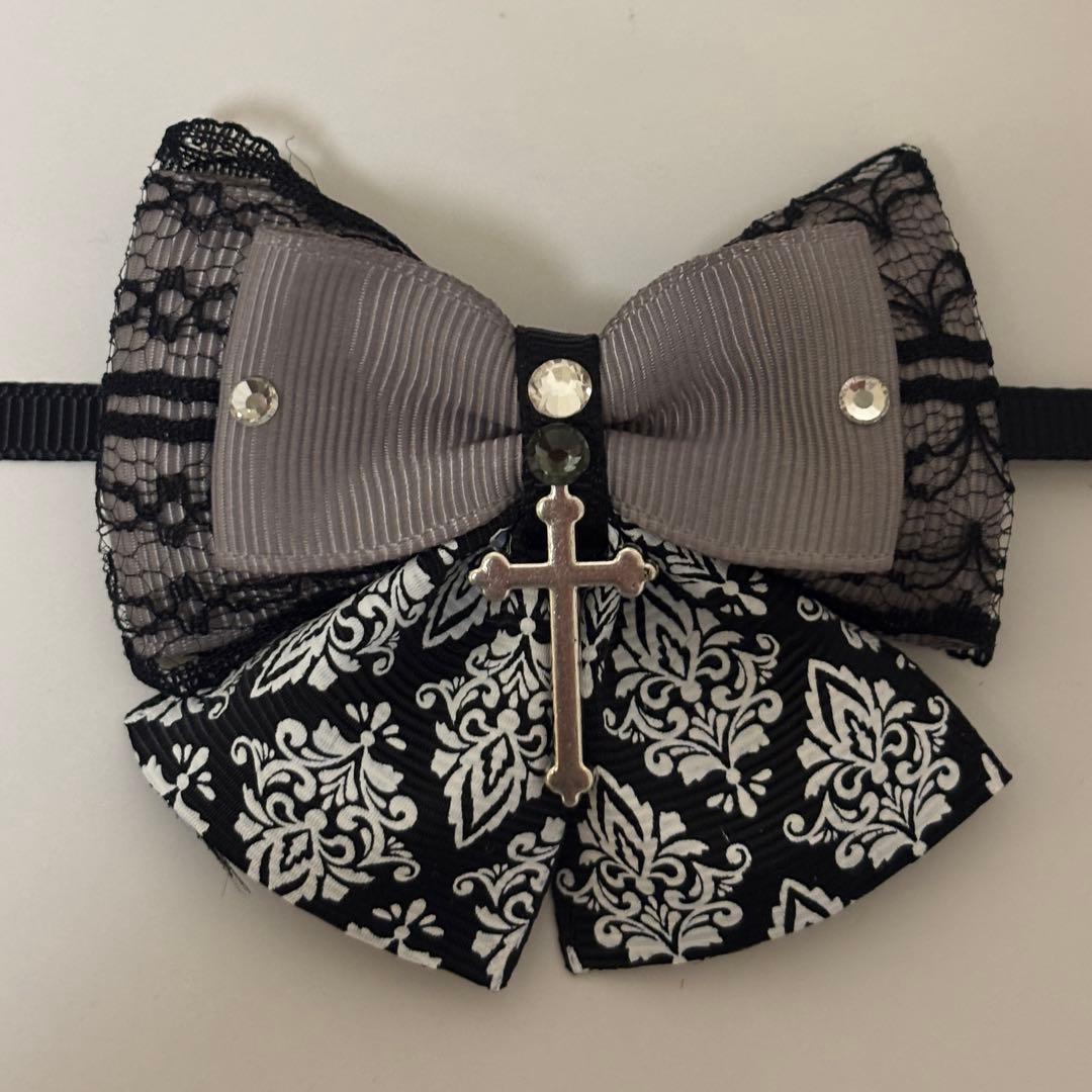 ぬい服 10cm セット売り販売 十字架チャーム付きゴスロリパンク黒猫★