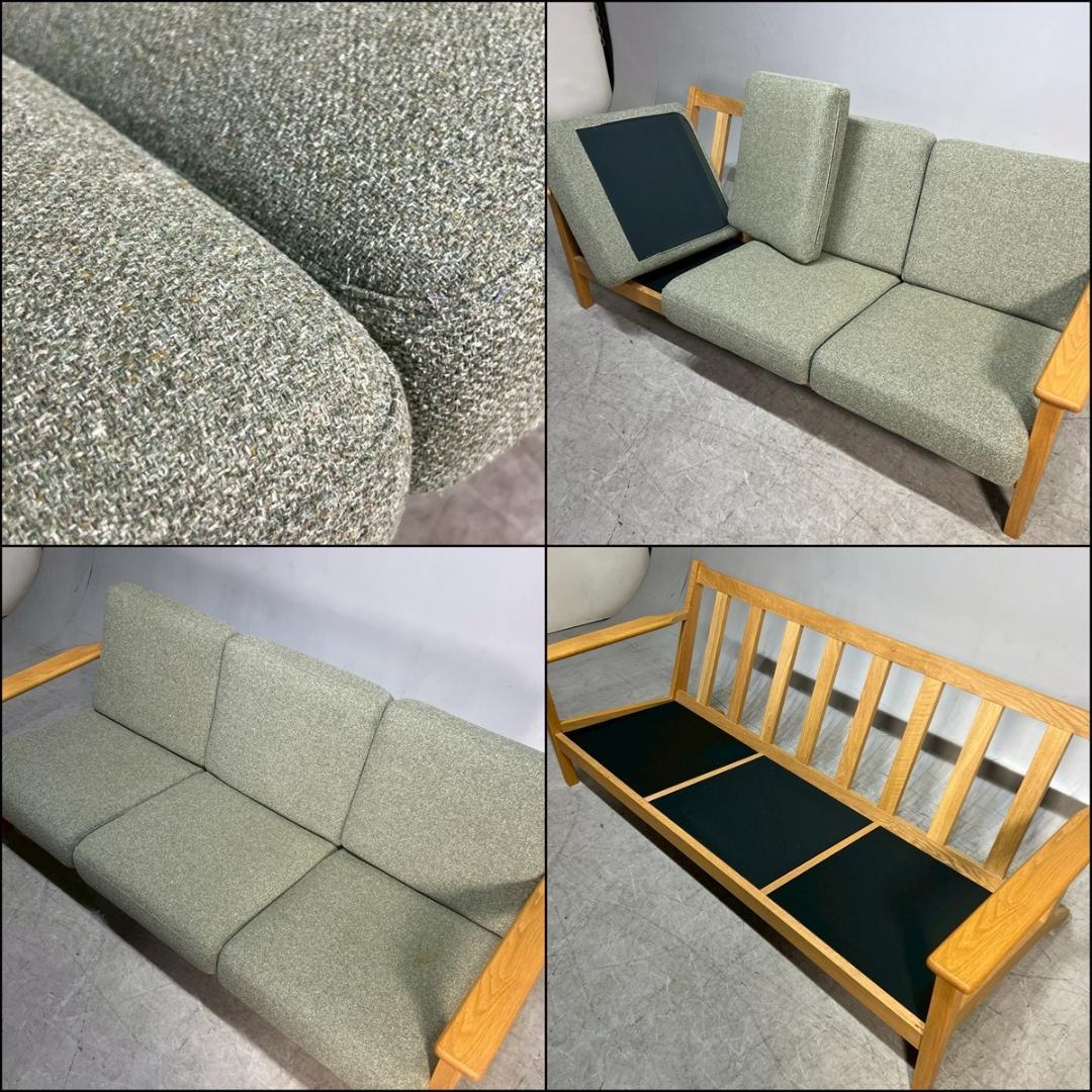 ウニコ UNICO ヴィスカ 3シーター ソファグリーン 北欧スタイル シンプル