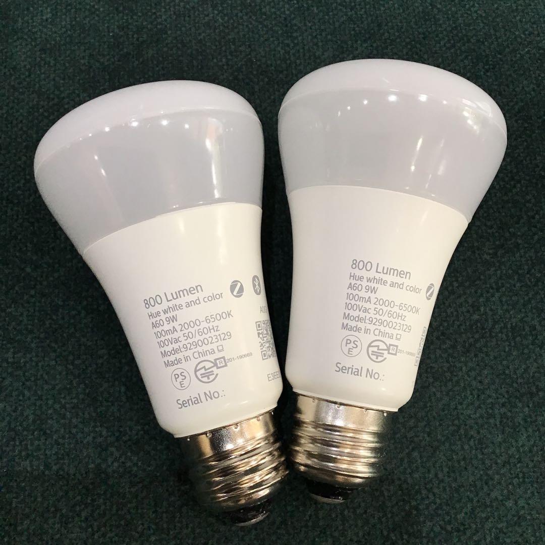 PHILIPS Hue white and color LED電球 2個セット