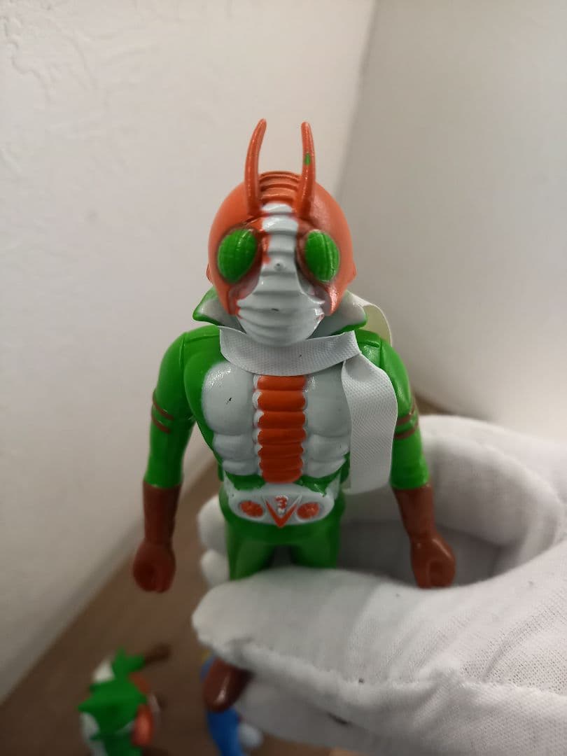 美品ポピー仮面ライダー ソフビ 4体セット