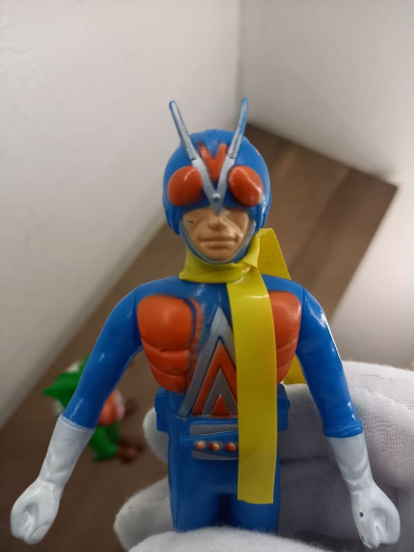 美品ポピー仮面ライダー ソフビ 4体セット