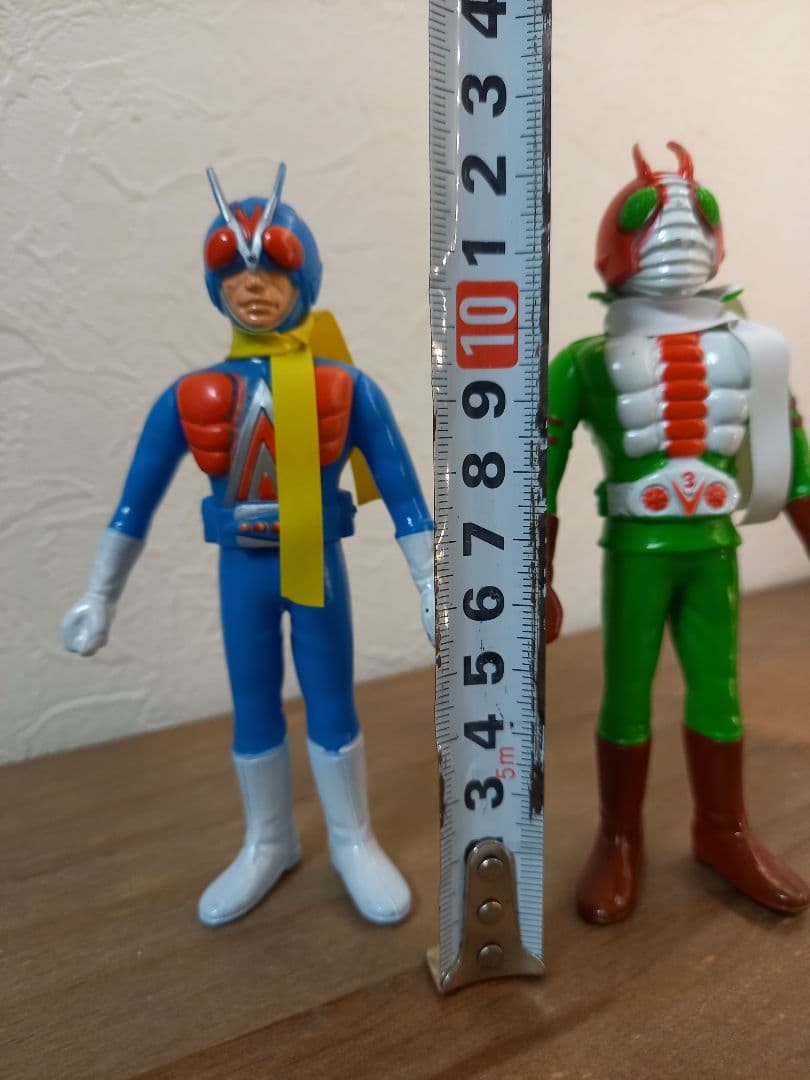 美品ポピー仮面ライダー ソフビ 4体セット