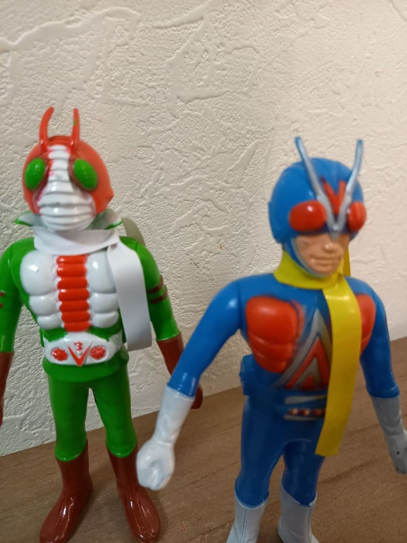 美品ポピー仮面ライダー ソフビ 4体セット