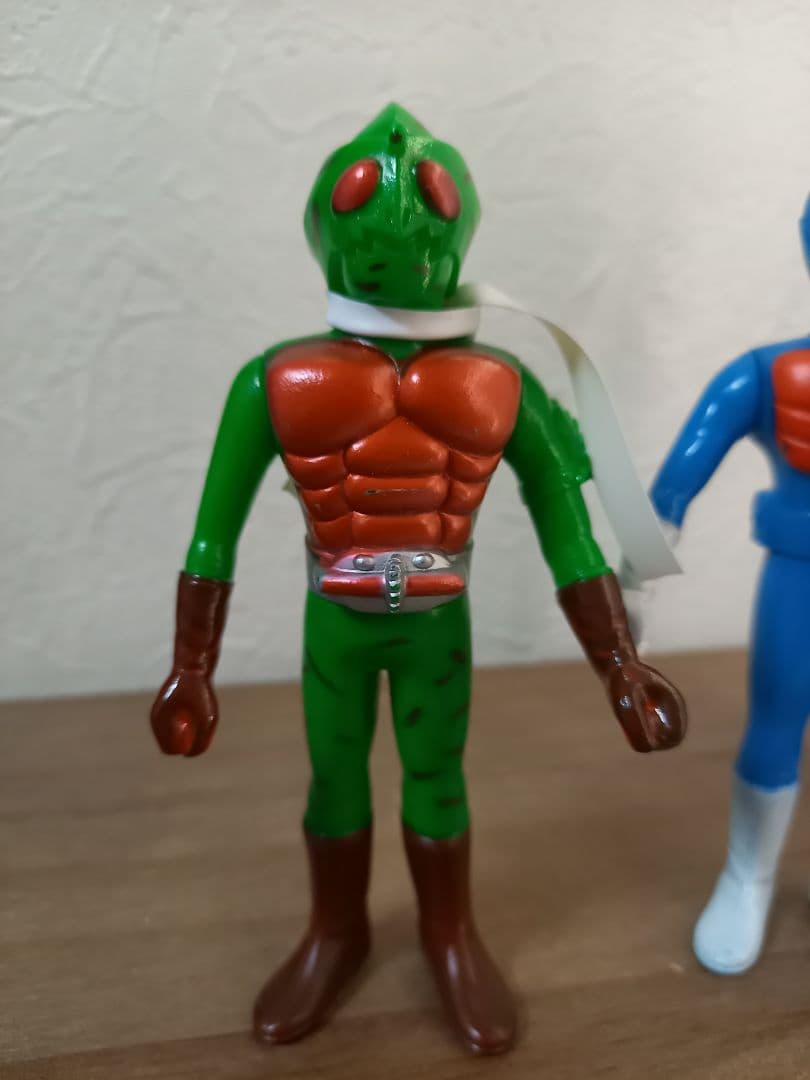 美品ポピー仮面ライダー ソフビ 4体セット