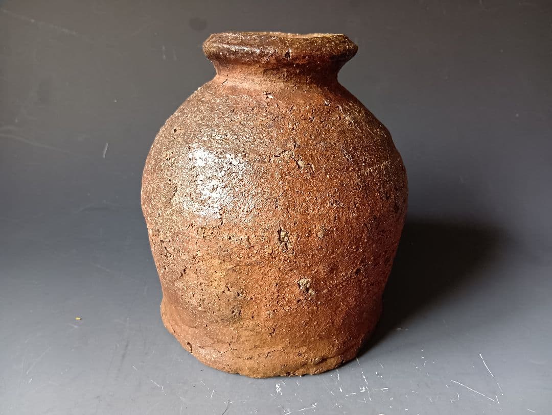 「古信楽　小壺」/時代箱入