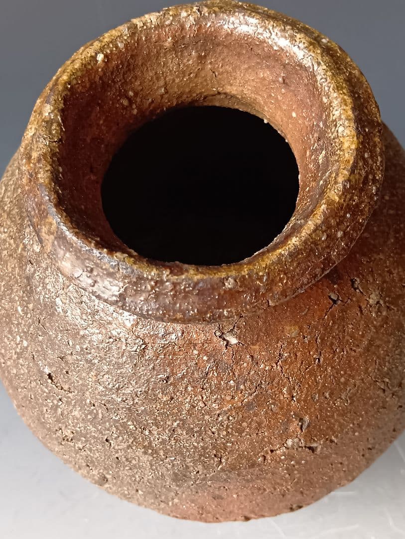 「古信楽　小壺」/時代箱入