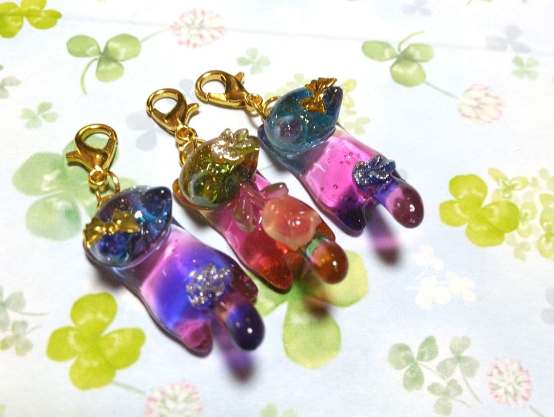 ジャンピング猫　カラフル