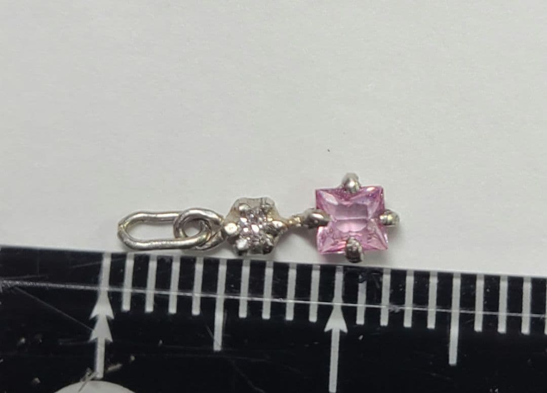 美しいピンクの共演!!★パパラチアサファイア&ピンクダイヤモンドPt900★