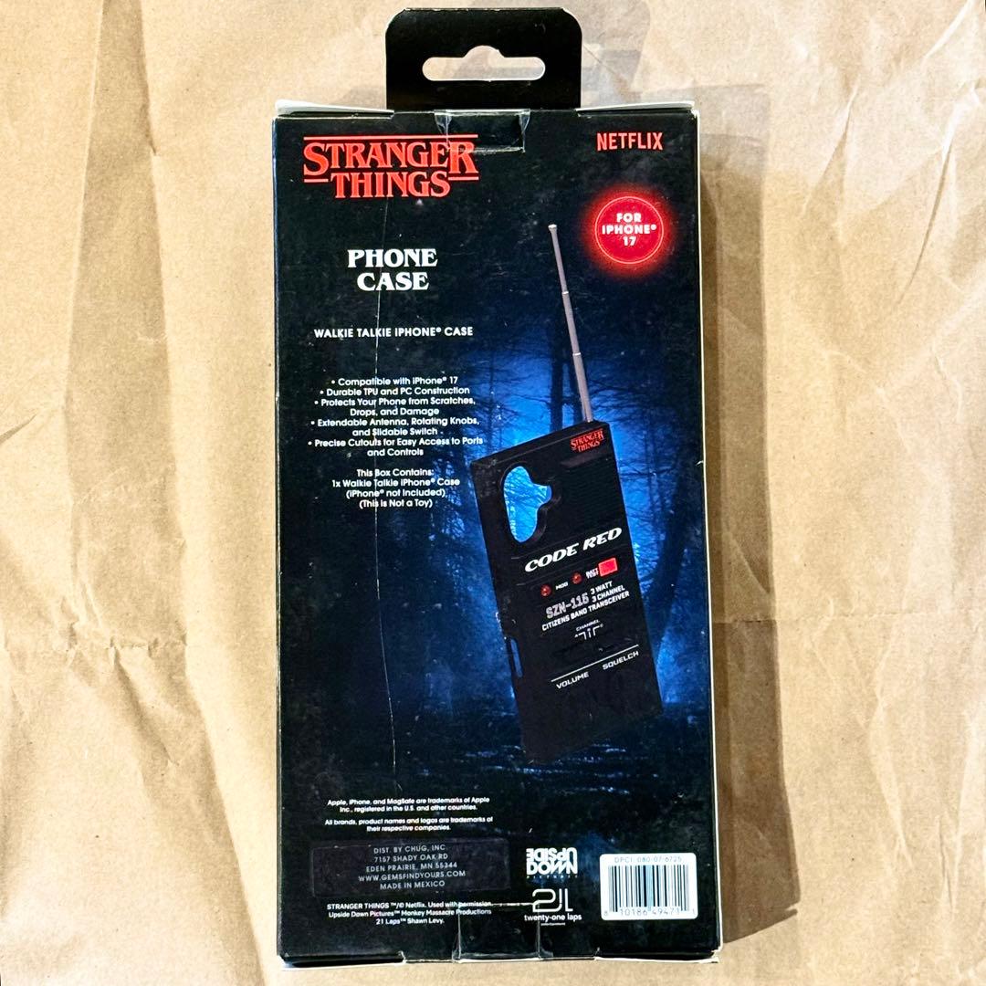 笑*a様 ストレンジャー・シングス iPhone17用ケース ウォーキートーキー