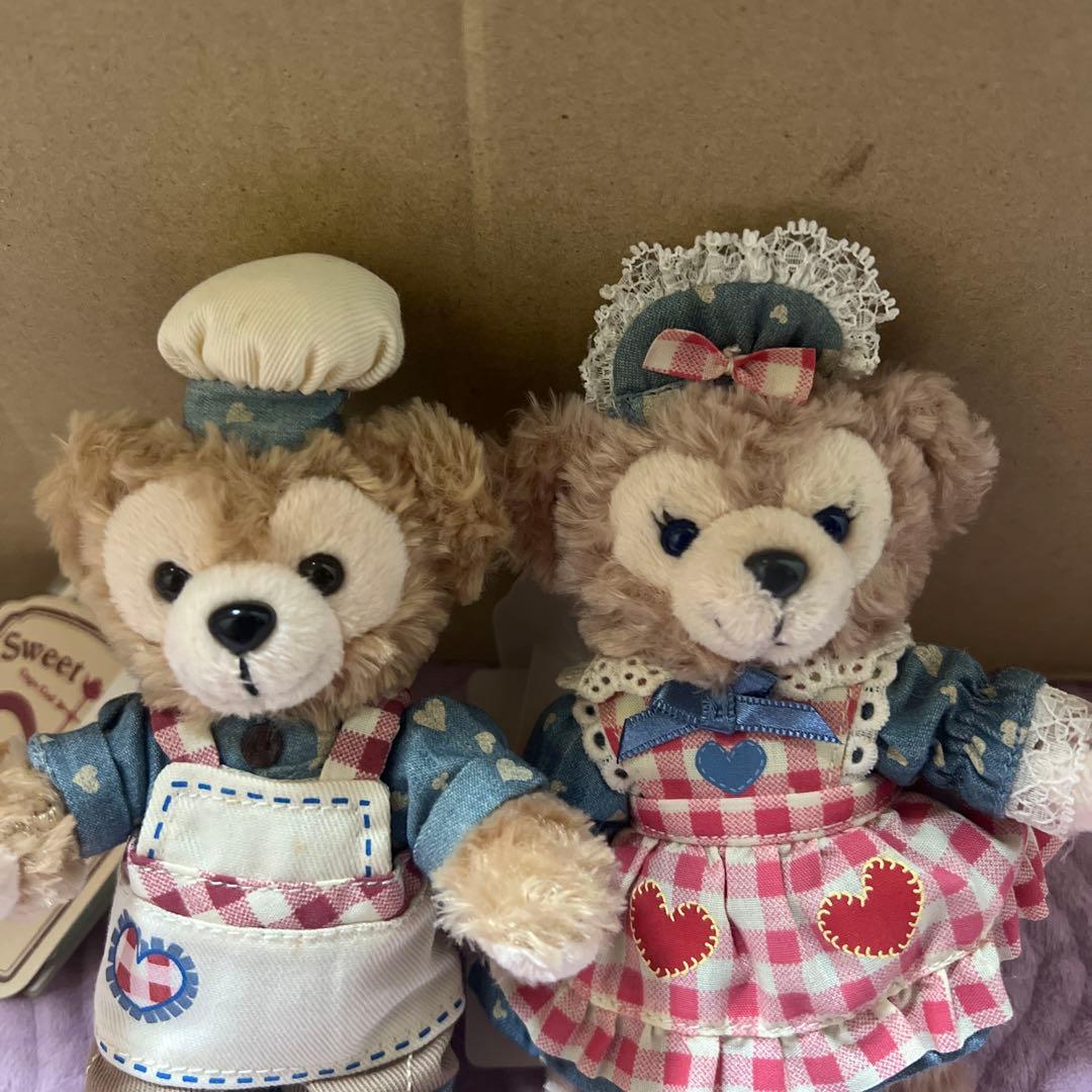 ダッフィー/シェリーメイ 2014バレンタインぬいぐるみバッジ