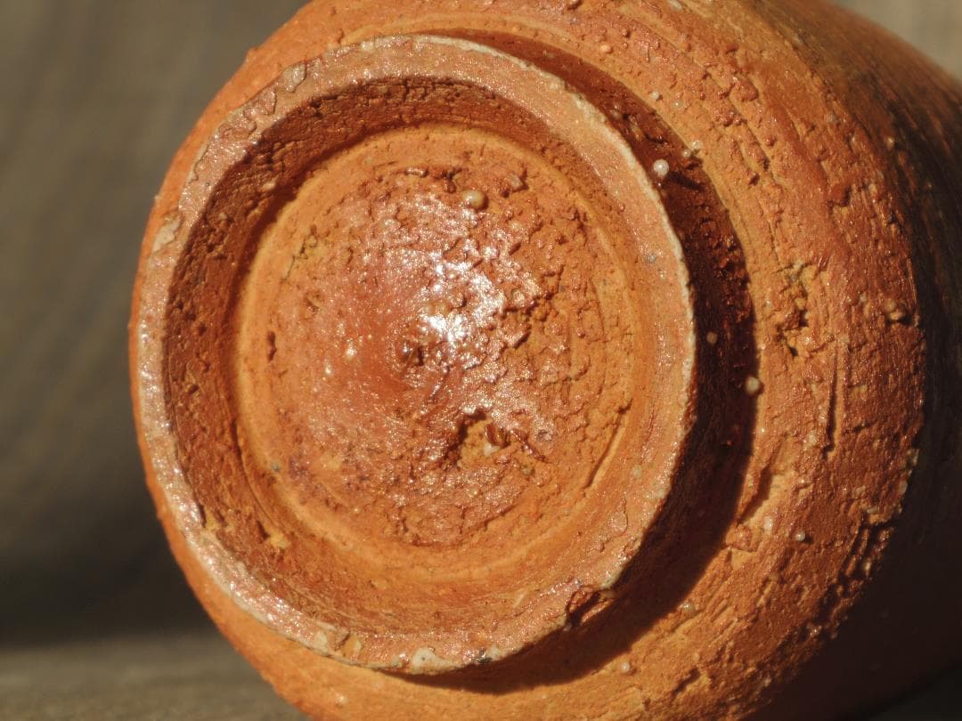 希少作★辻清明《師：板谷波山，富本憲吉》★信楽湯呑★共箱・布