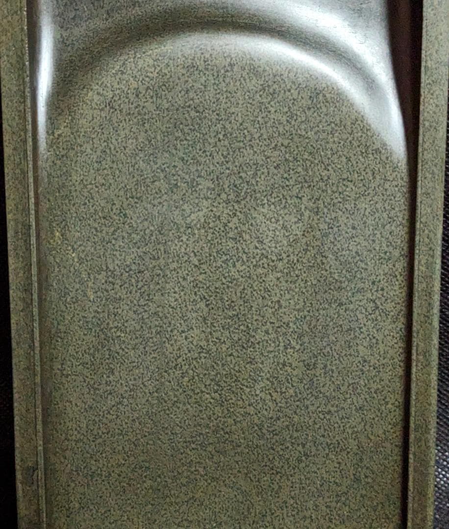 【歙州硯】◆魚子紋・金暈質の優美石◆唐木塗箱◆約七吋◆龍尾山◆歙硯