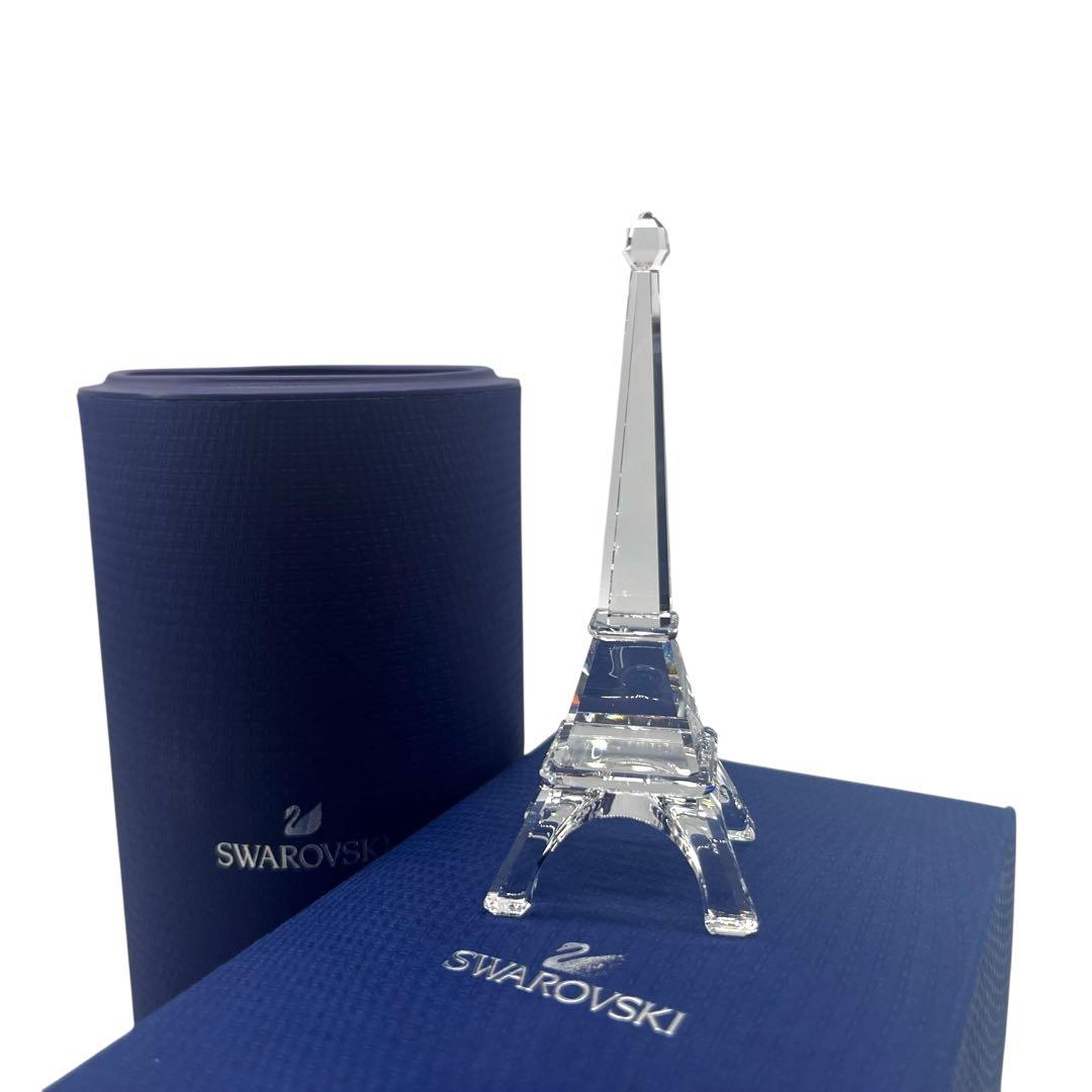 極美品✨SWAROVSKI エッフェル塔　クリスタルフィギュア　箱付き