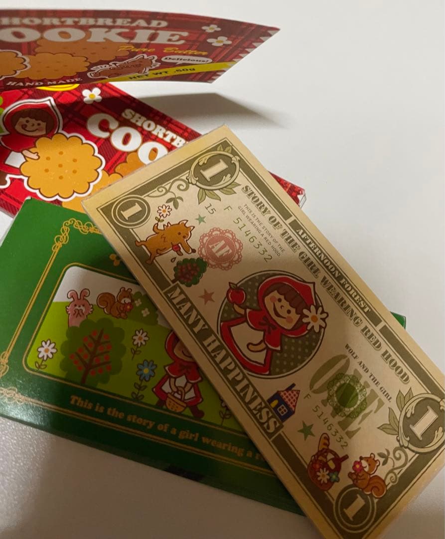 平成レトロ　メモ帳セット　ロックドクロ　うさぎ　くま　きのこ　赤ずきん