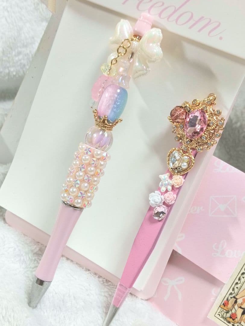 おすそ分けファイル　ボックス　ジュエリー　デコボールペン　デコピンセット　シール