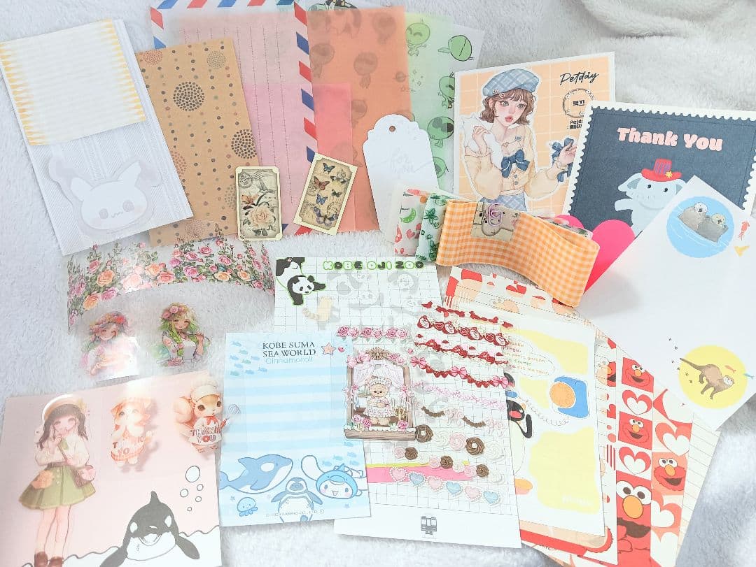 おすそ分けファイル　ボックス　ジュエリー　デコボールペン　デコピンセット　シール