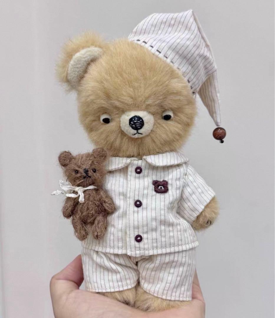 おやすみくまさん アーティストベア テディベア 海外作家様 ハンドメイド