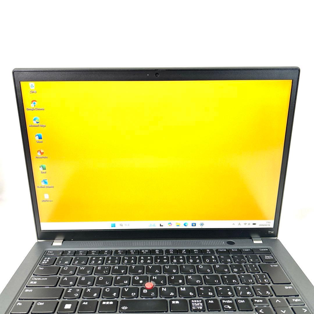 超美品 Lenovo ThinkPad T14 Gen3 バッテリー超良好 i5