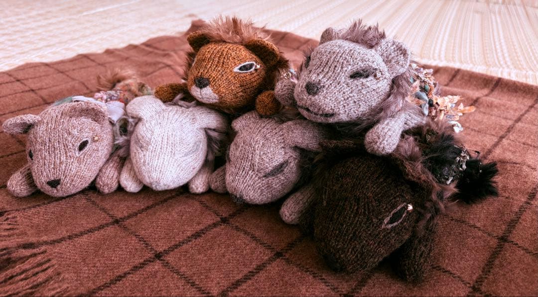 ぱんだのストールピン☆あみぐるみ