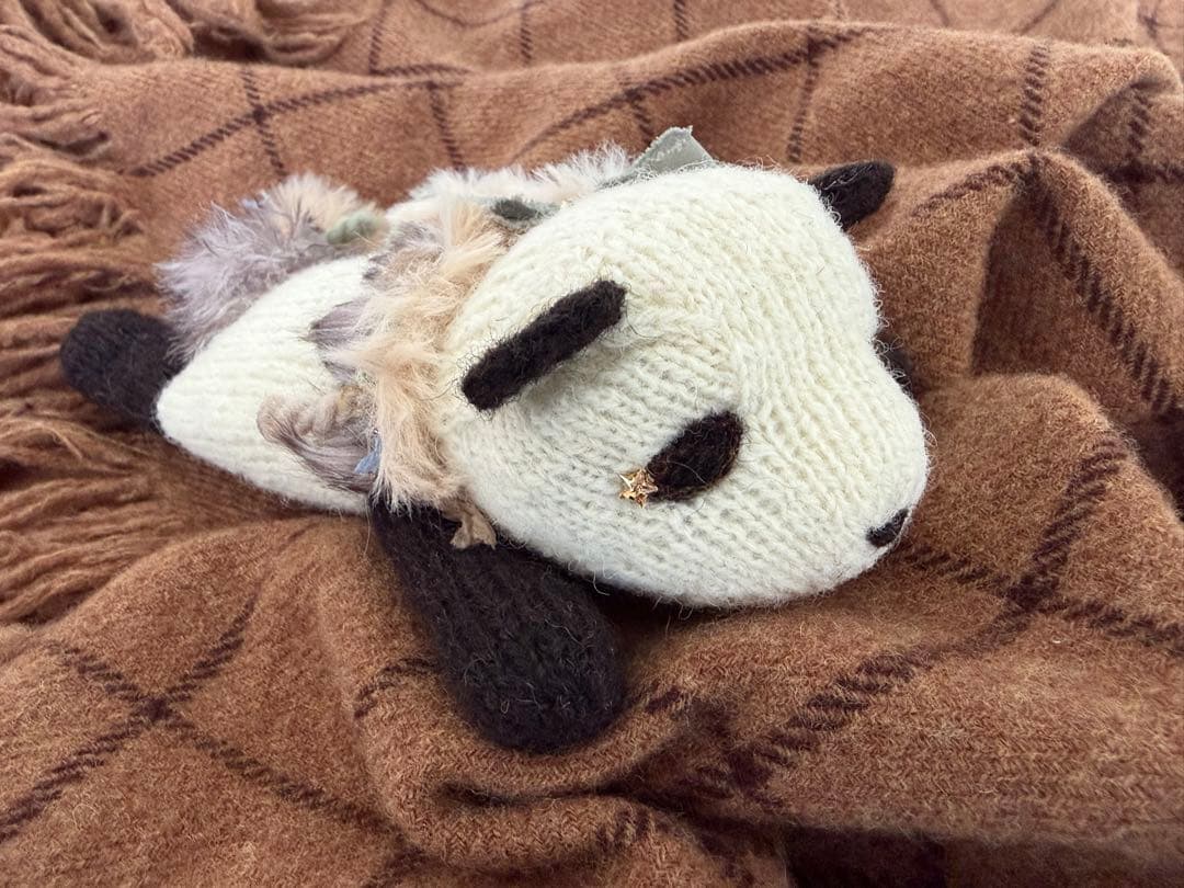 ぱんだのストールピン☆あみぐるみ