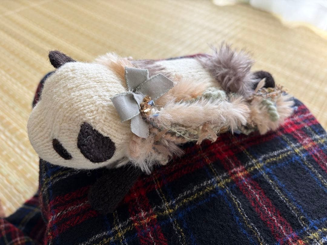 ぱんだのストールピン☆あみぐるみ