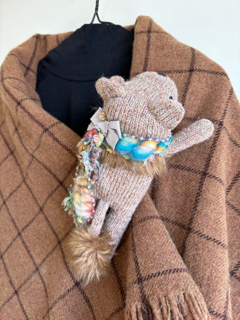 ぱんだのストールピン☆あみぐるみ