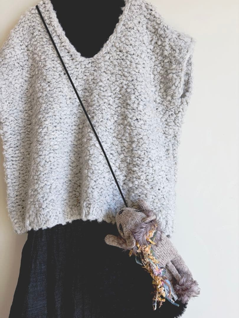 ぱんだのストールピン☆あみぐるみ