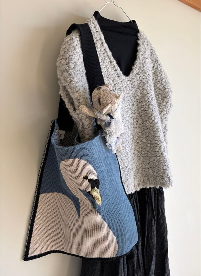 ぱんだのストールピン☆あみぐるみ