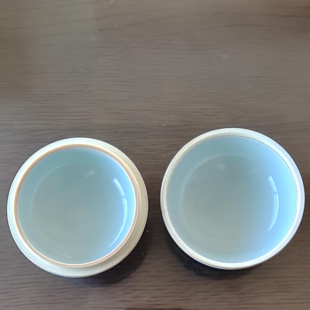 【希少品】有田焼　源右衛門窯　染付唐草　小蓋物　呉須　毛筆　手描き