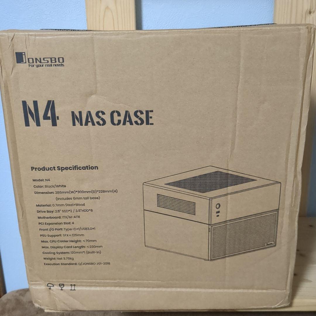 Jonsbo N4 (Black) MicroATX NAS PCケース
