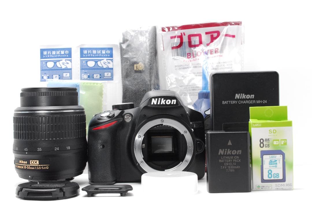 【美品】Nikon D3200 画素数2416万の高精細♪動画撮影もできる