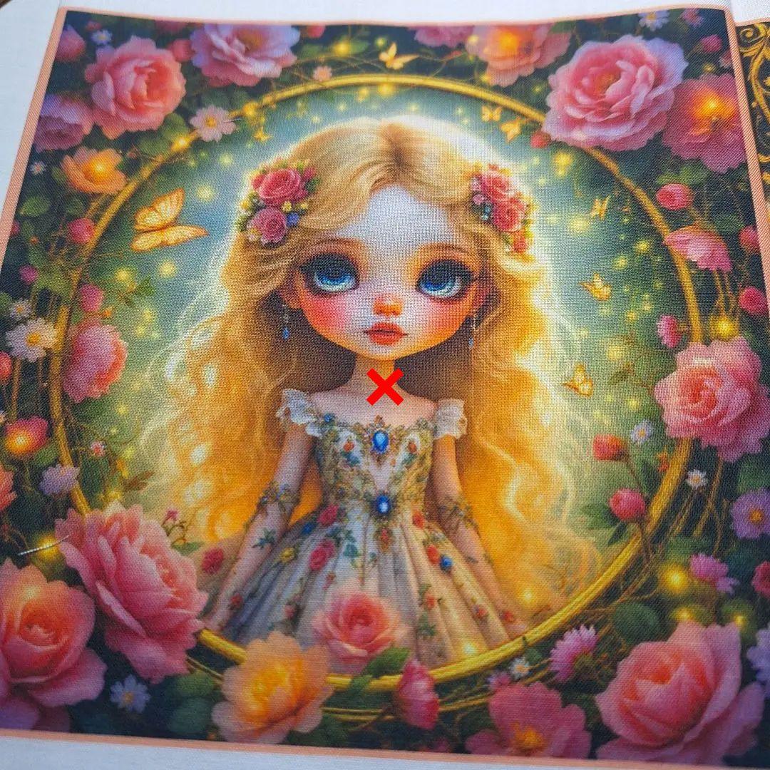美しい女性パネル生地　ハンドメイド　レアパネル